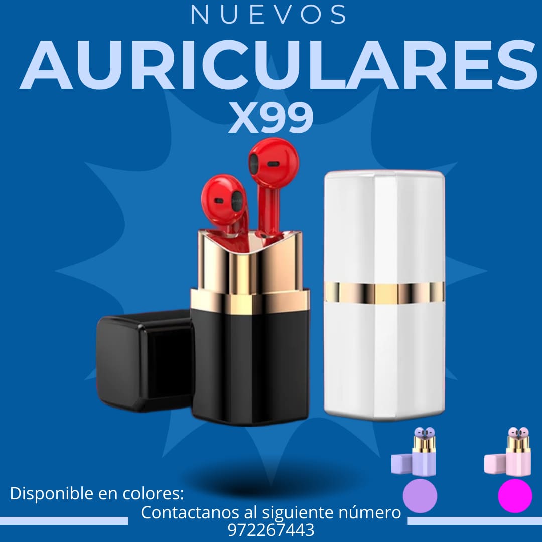 AUDÍFONO INALÁMBRICO BT X99 LIPSTICK