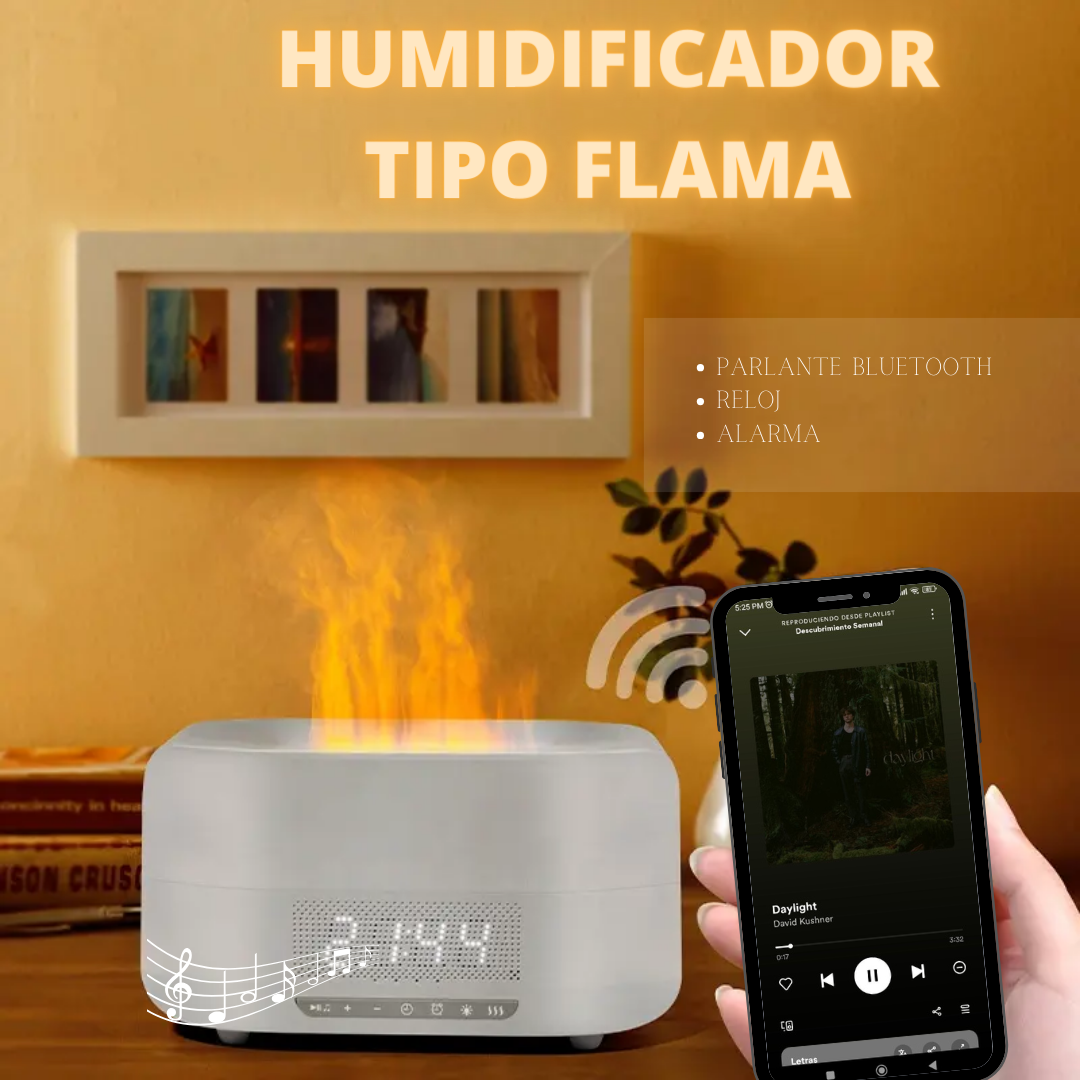 HUMIDIFICADOR CON PARLANTE BLUETOOTH