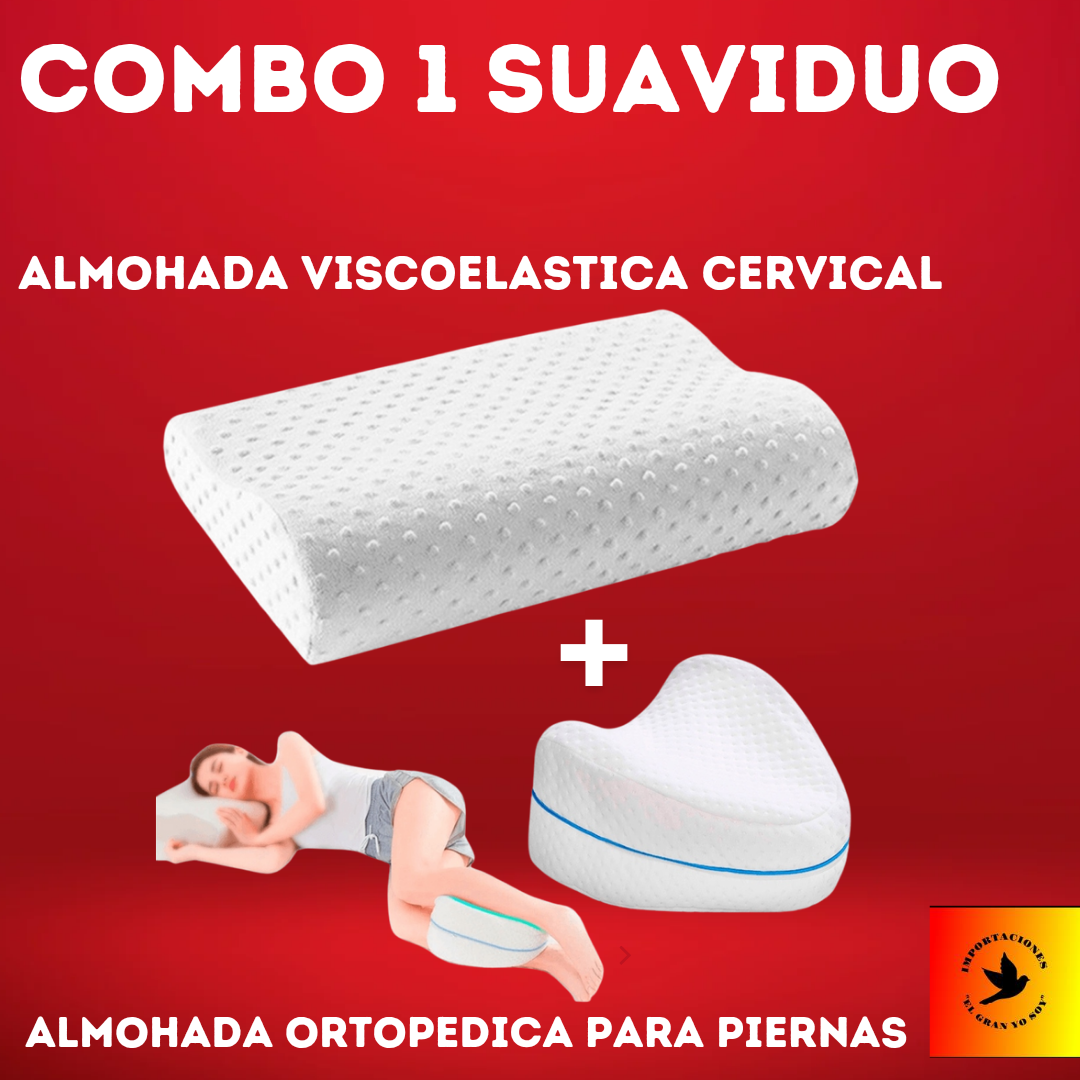 COMBO ALMOHADAS (CERVICAL + PIERNAS)