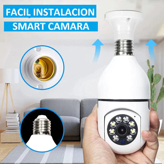 FOCO CÁMARA 360° ESPÍA SMART WIFI HD